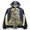 carhartt リメイク 再構築 カラーブロック ダック アクティブジャケット パーカー L マルチカラー クレイジーパターン