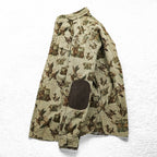 Woolrich エルボーパッチ 総柄 ハンティングシャツ XL ベージュ BUCKSKIN HUNTER WITH DOG 千鳥格子 カモ 6417