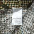Woolrich エルボーパッチ 総柄 ハンティングシャツ XL ベージュ BUCKSKIN HUNTER WITH DOG 千鳥格子 カモ 6417