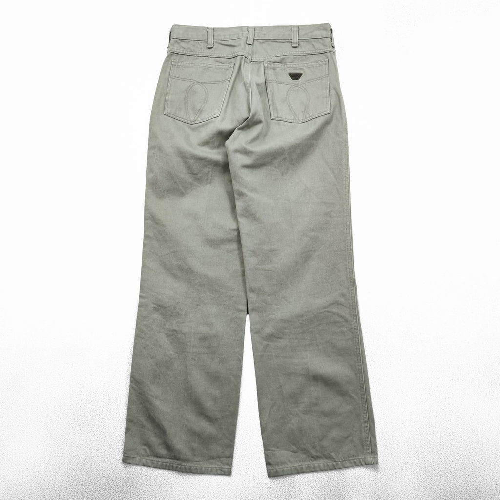 Wrangler 90年代 日本製 5ポケット デニム ワークパンツ ジーンズ M ベージュ M1046-42