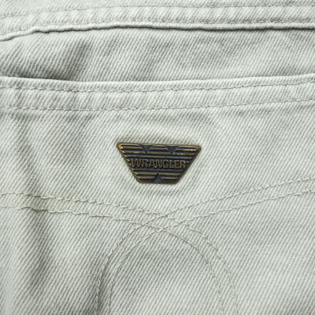 Wrangler 90年代 日本製 5ポケット デニム ワークパンツ ジーンズ M ベージュ M1046-42