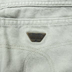 Wrangler 90年代 日本製 5ポケット デニム ワークパンツ ジーンズ M ベージュ M1046-42