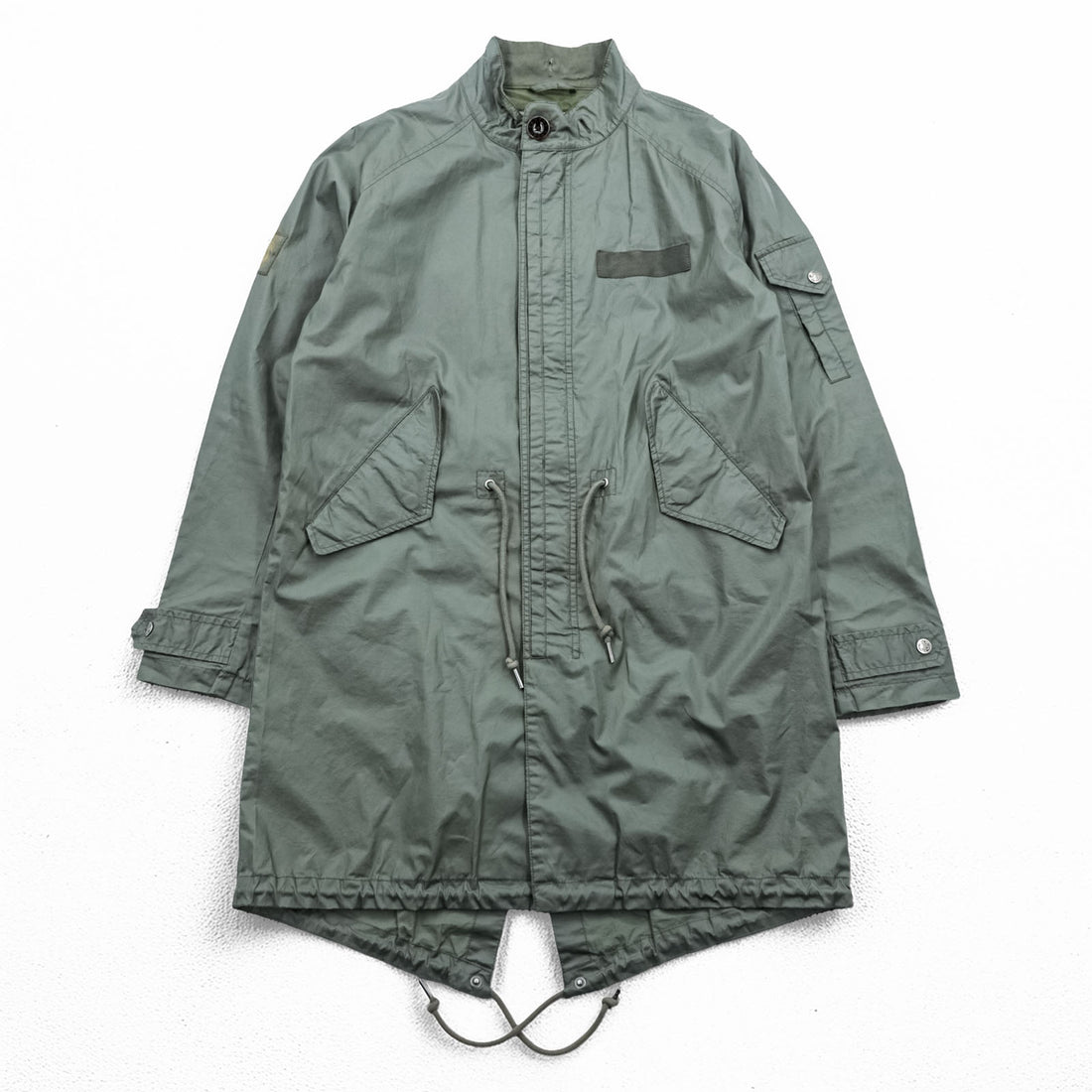 Pretty Green Fishtail Parka, Detachable Hood, M-51 Mod Coat, L, Khaki, Drawstring, Oasis, Liam Gallagher, Military