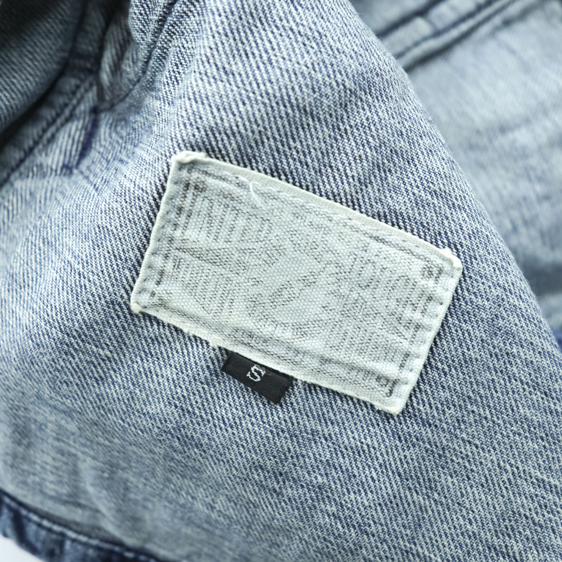 Schott PERFECTO Denim Jacket DENIM CPO JACKET Zip-Up Blouson S Indigo Perfecto EAST-BAY BINDERS Embroidery Patches Studs