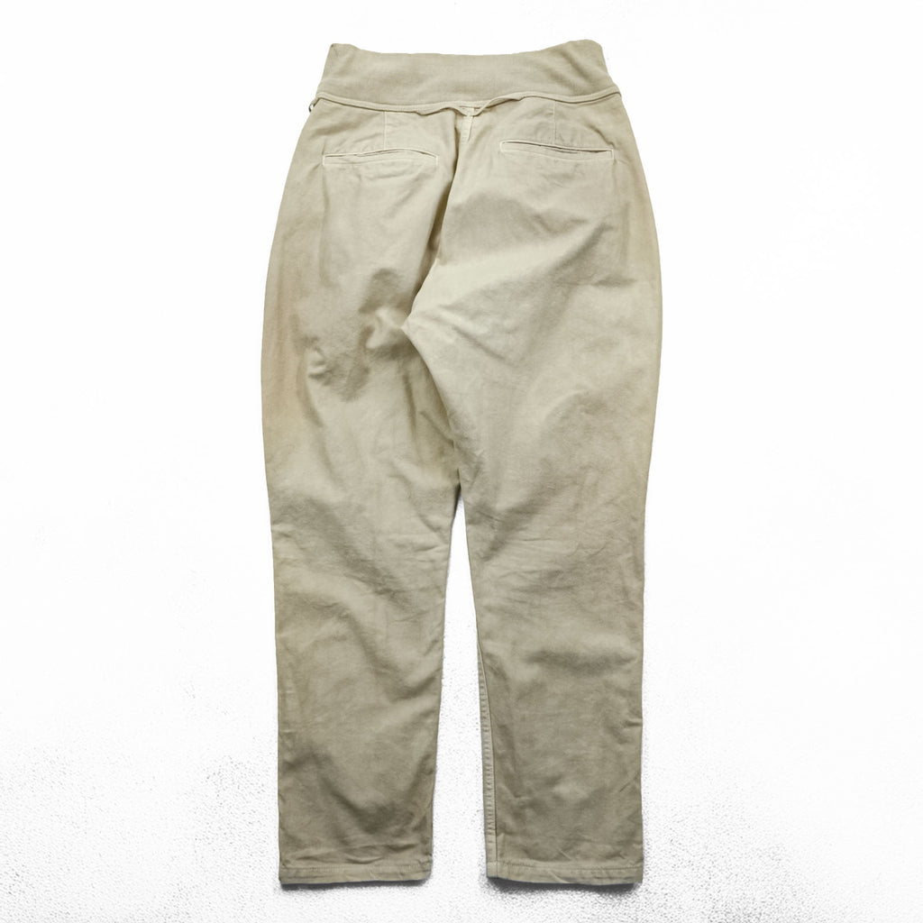 KAPITAL Overdyed Thin Canvas Sarrouel Nouvelle Pants M Beige Cotton EK-169 Made in Japan