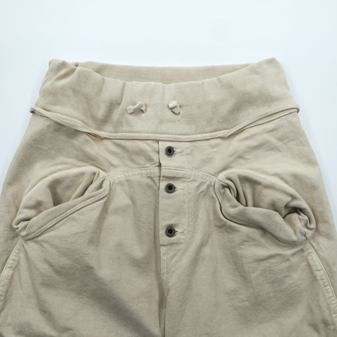 KAPITAL Overdyed Thin Canvas Sarrouel Nouvelle Pants M Beige Cotton EK-169 Made in Japan