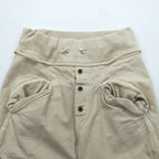 KAPITAL Overdyed Thin Canvas Sarrouel Nouvelle Pants M Beige Cotton EK-169 Made in Japan