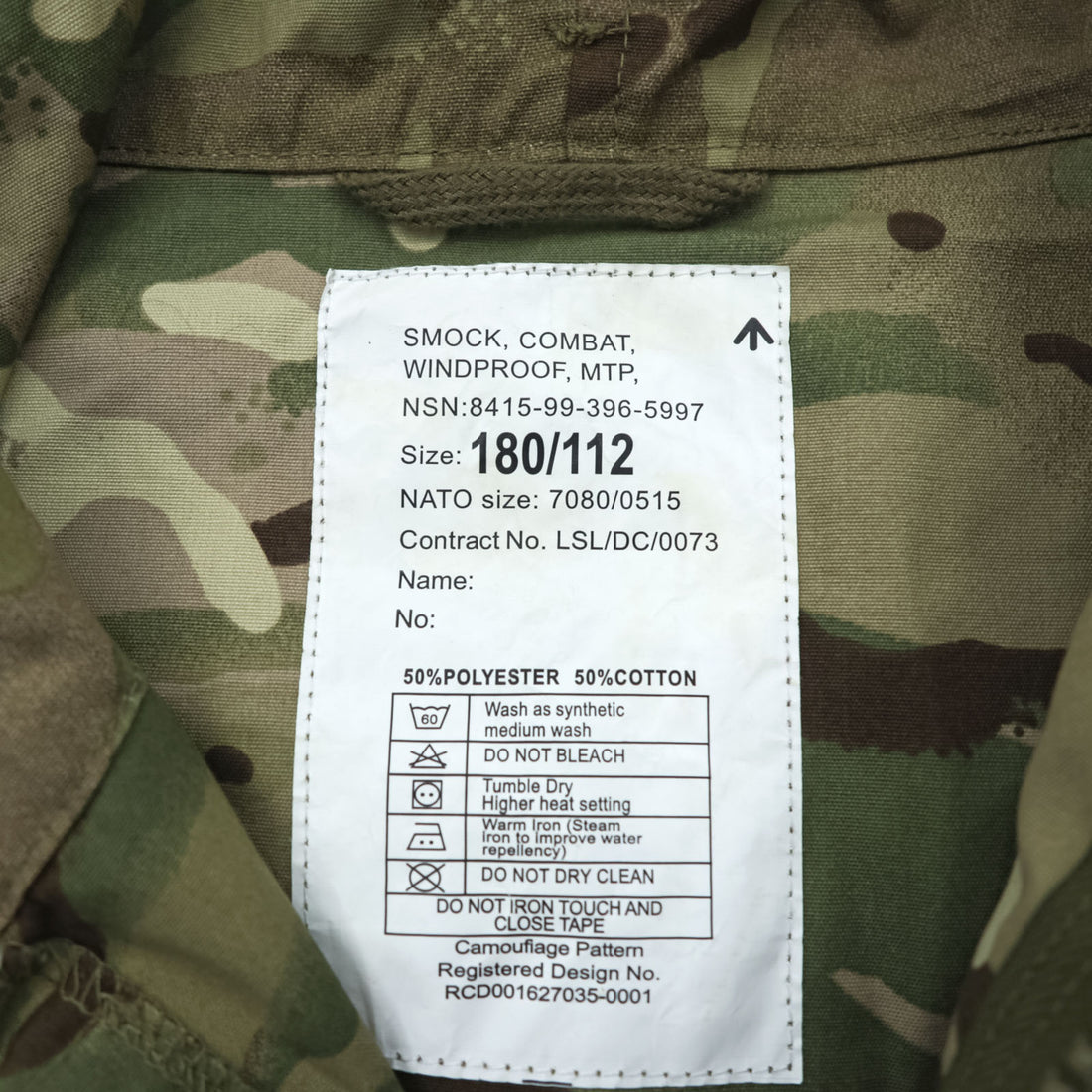 British Army PCS MTP Windproof Combat Smock Jacket 180/112 Genuine Military Issue Hooded Camo