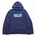 Patagonia P-6ロゴ アップライザル フーディ パーカー 2XL ネイビー カンガルーポケット 39539