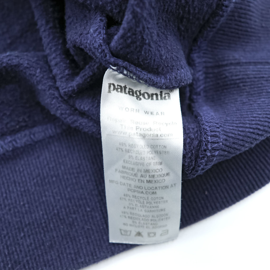 Patagonia P-6ロゴ アップライザル フーディ パーカー 2XL ネイビー カンガルーポケット 39539