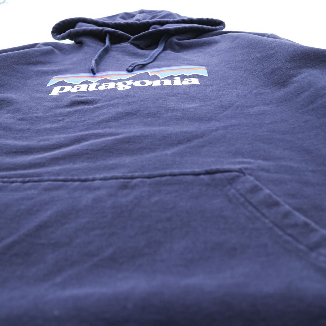 Patagonia P-6ロゴ アップライザル フーディ パーカー 2XL ネイビー カンガルーポケット 39539