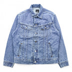 90s Vintage Lee Denim Jacket Light Blue Made in USA 220-6828 4 Pocket Trucker M Regular