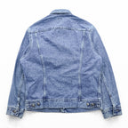 90s Vintage Lee Denim Jacket Light Blue Made in USA 220-6828 4 Pocket Trucker M Regular