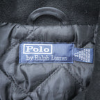 Polo Ralph Lauren 90年代 ピーコート XL ブラック メルトン ウール キルティングライナー