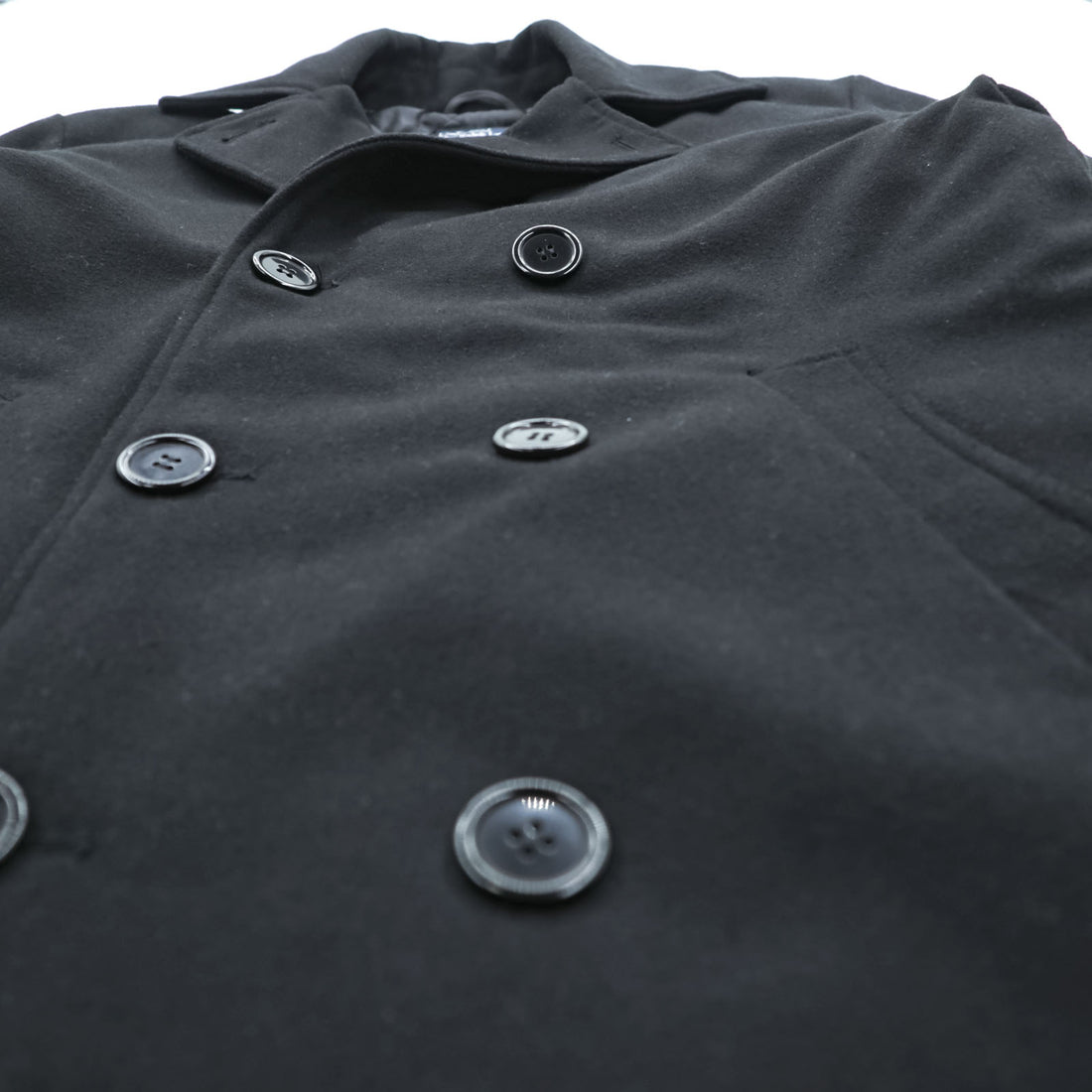 Polo Ralph Lauren 90年代 ピーコート XL ブラック メルトン ウール キルティングライナー