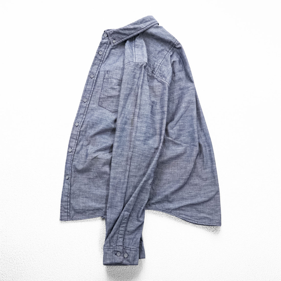 Patagonia Bluffside Chambray Shirt Blue S 53791