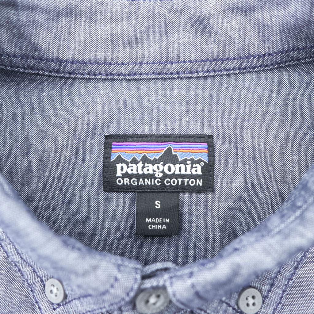 Patagonia Bluffside Chambray Shirt Blue S 53791