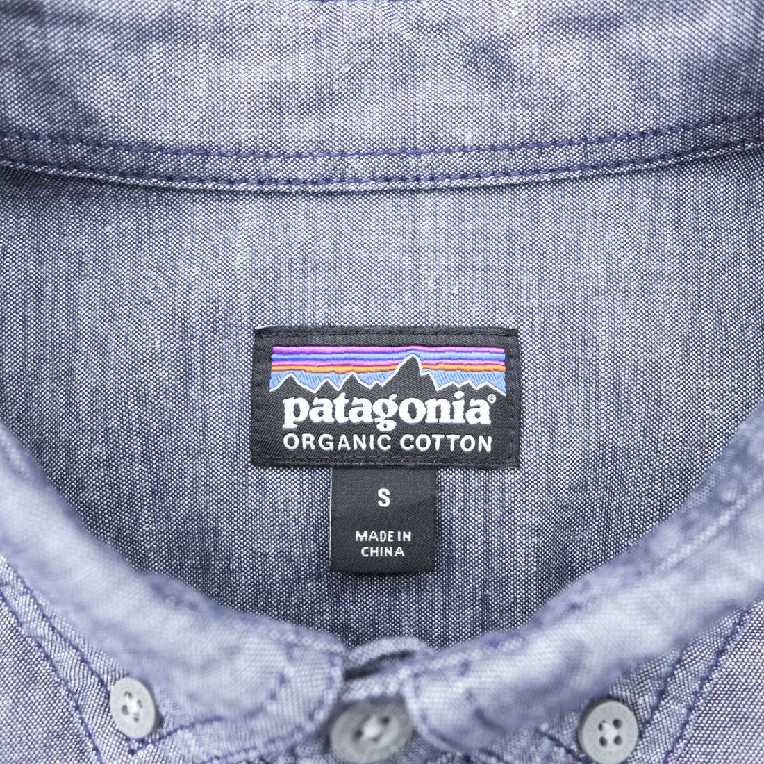 Patagonia Bluffside Chambray Shirt Blue S 53791
