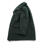 Vintage Gloverall London Double Breasted Wool Peacoat Dark Green Plaid Lining Made in England Men’s L