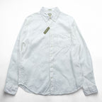 J.CREW リネンシャツ IRISH LINEN ボタンダウンシャツ L ホワイト 麻 100% 胸ポケット SLIM FIT 未使用品 K7899