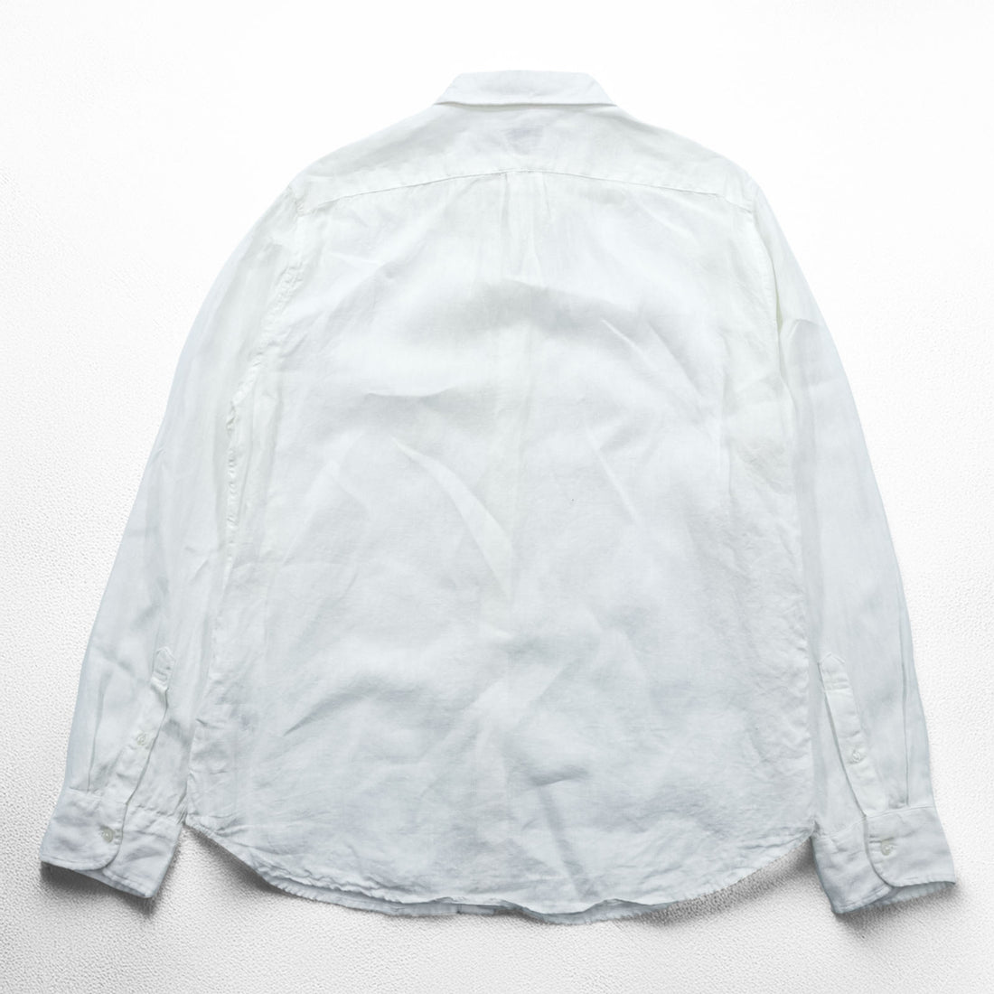J.CREW リネンシャツ IRISH LINEN ボタンダウンシャツ L ホワイト 麻 100% 胸ポケット SLIM FIT 未使用品 K7899