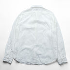 J.CREW リネンシャツ IRISH LINEN ボタンダウンシャツ L ホワイト 麻 100% 胸ポケット SLIM FIT 未使用品 K7899