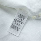 J.CREW リネンシャツ IRISH LINEN ボタンダウンシャツ L ホワイト 麻 100% 胸ポケット SLIM FIT 未使用品 K7899