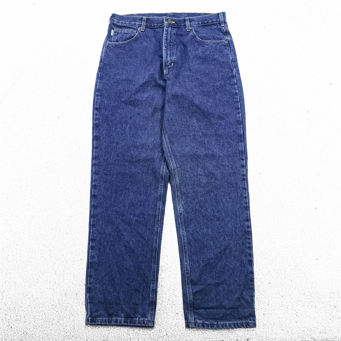 carhartt デニムパンツ ジーンズ L インディゴ ブルー RELAXED FIT B160 DST