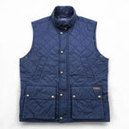 Polo Ralph Lauren キルティングベスト L ネイビー 中綿 TALONジップ 裏地タータンチェック チンストラップ