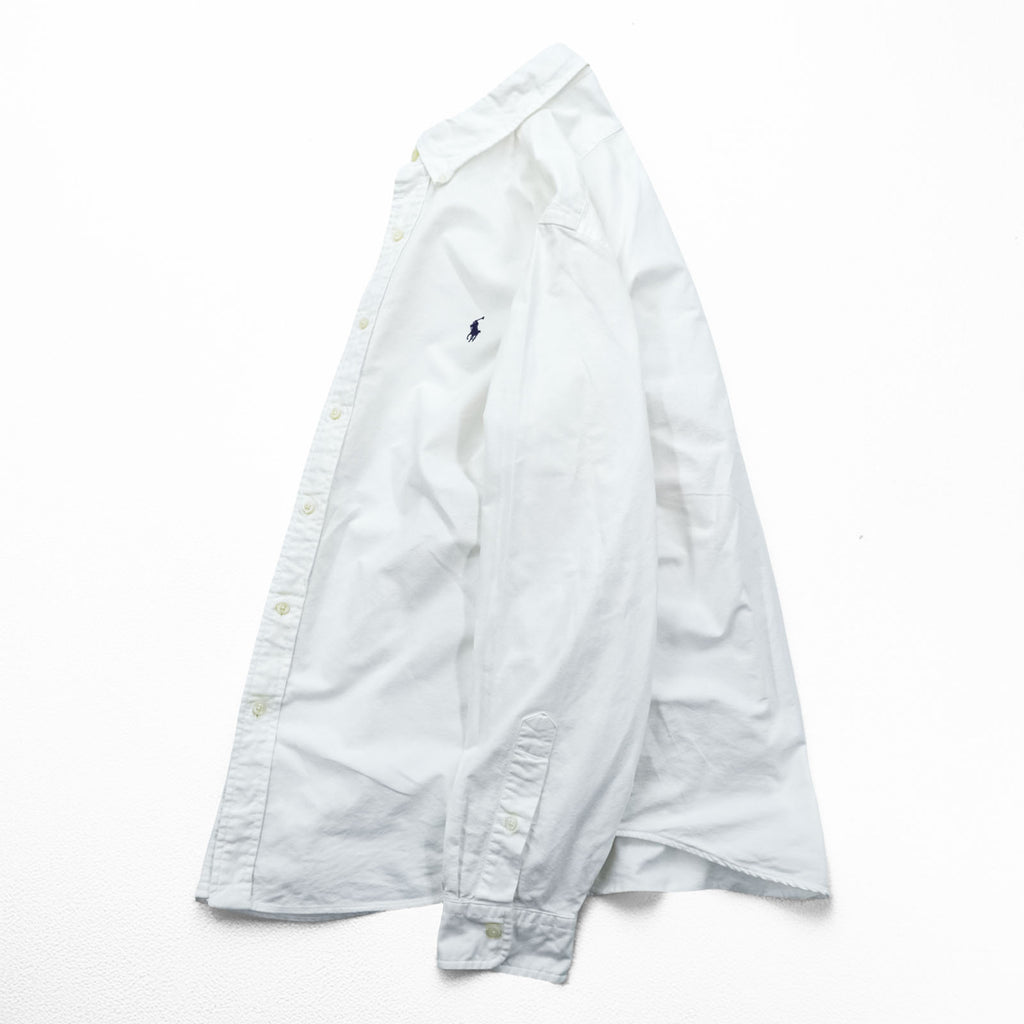 Polo Ralph Lauren Classic Fit Oxford Button-Down Shirt, Size L, White, Small Pony Embroidery