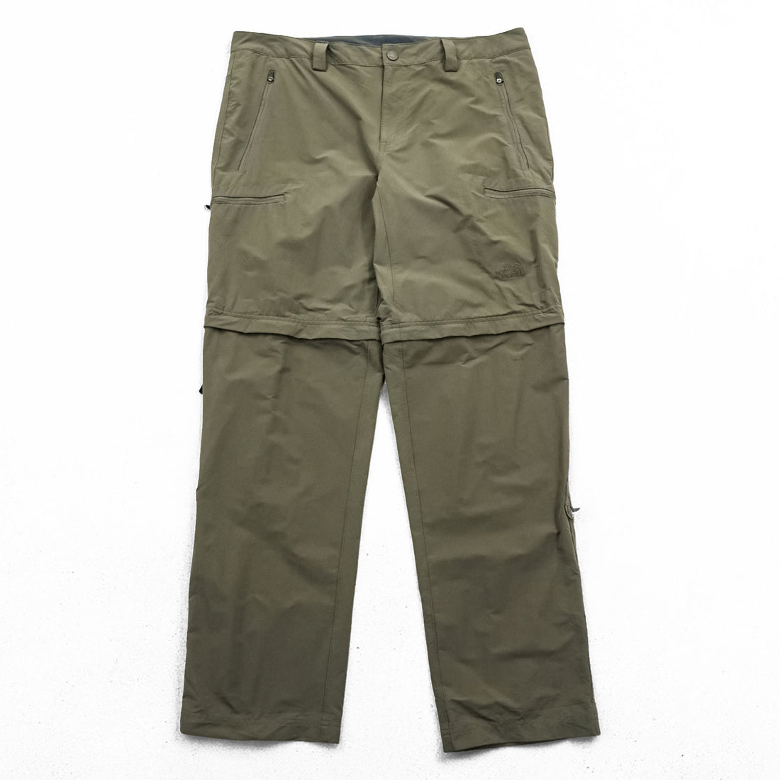 THE NORTH FACE 2-Way Convertible Shell Outdoor Long Pants, Shorts, Size L, Brown, US Standard, T0CL9Q