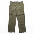 THE NORTH FACE 2-Way Convertible Shell Outdoor Long Pants, Shorts, Size L, Brown, US Standard, T0CL9Q