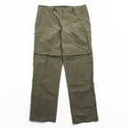THE NORTH FACE 2-Way Convertible Shell Outdoor Long Pants, Shorts, Size L, Brown, US Standard, T0CL9Q