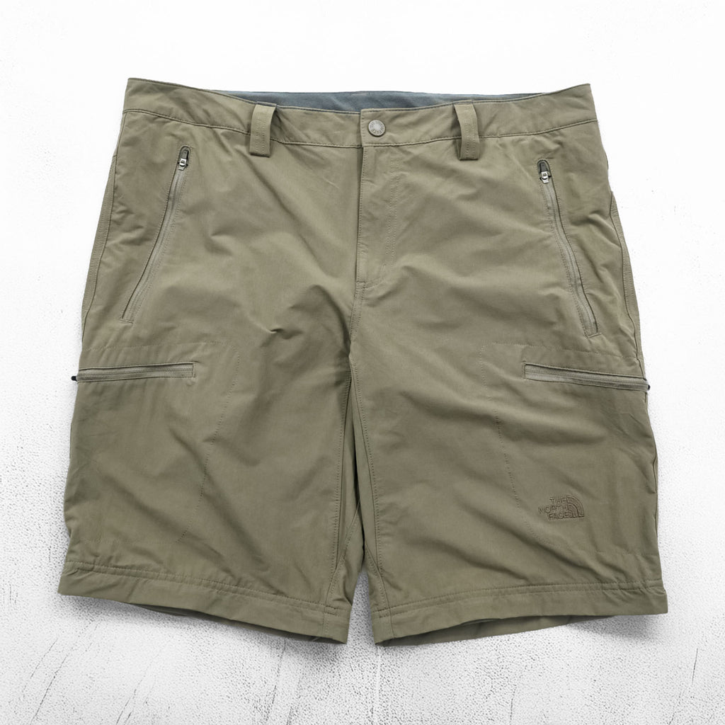THE NORTH FACE 2-Way Convertible Shell Outdoor Long Pants, Shorts, Size L, Brown, US Standard, T0CL9Q