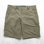 THE NORTH FACE 2-Way Convertible Shell Outdoor Long Pants, Shorts, Size L, Brown, US Standard, T0CL9Q
