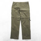 THE NORTH FACE 2-Way Convertible Shell Outdoor Long Pants, Shorts, Size L, Brown, US Standard, T0CL9Q