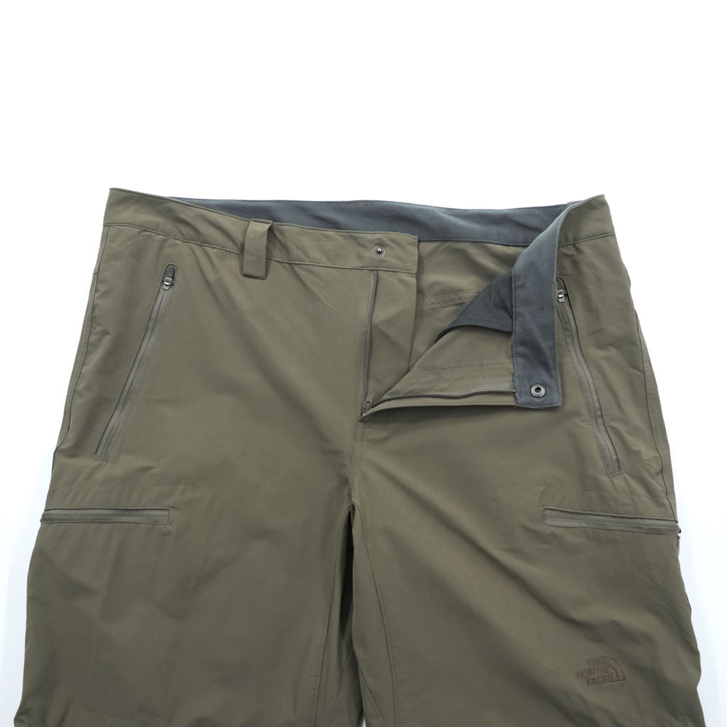 THE NORTH FACE 2-Way Convertible Shell Outdoor Long Pants, Shorts, Size L, Brown, US Standard, T0CL9Q