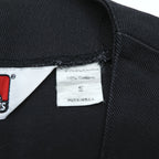 BEN DAVIS USA Made Work Vest, Size S, Black, Snap Button, Chain Stitch, Embroidered Logo