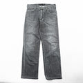 Wrangler ストレート デニムパンツ ジーンズ L グレー フェード ストレッチ W0433