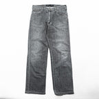 Wrangler ストレート デニムパンツ ジーンズ L グレー フェード ストレッチ W0433