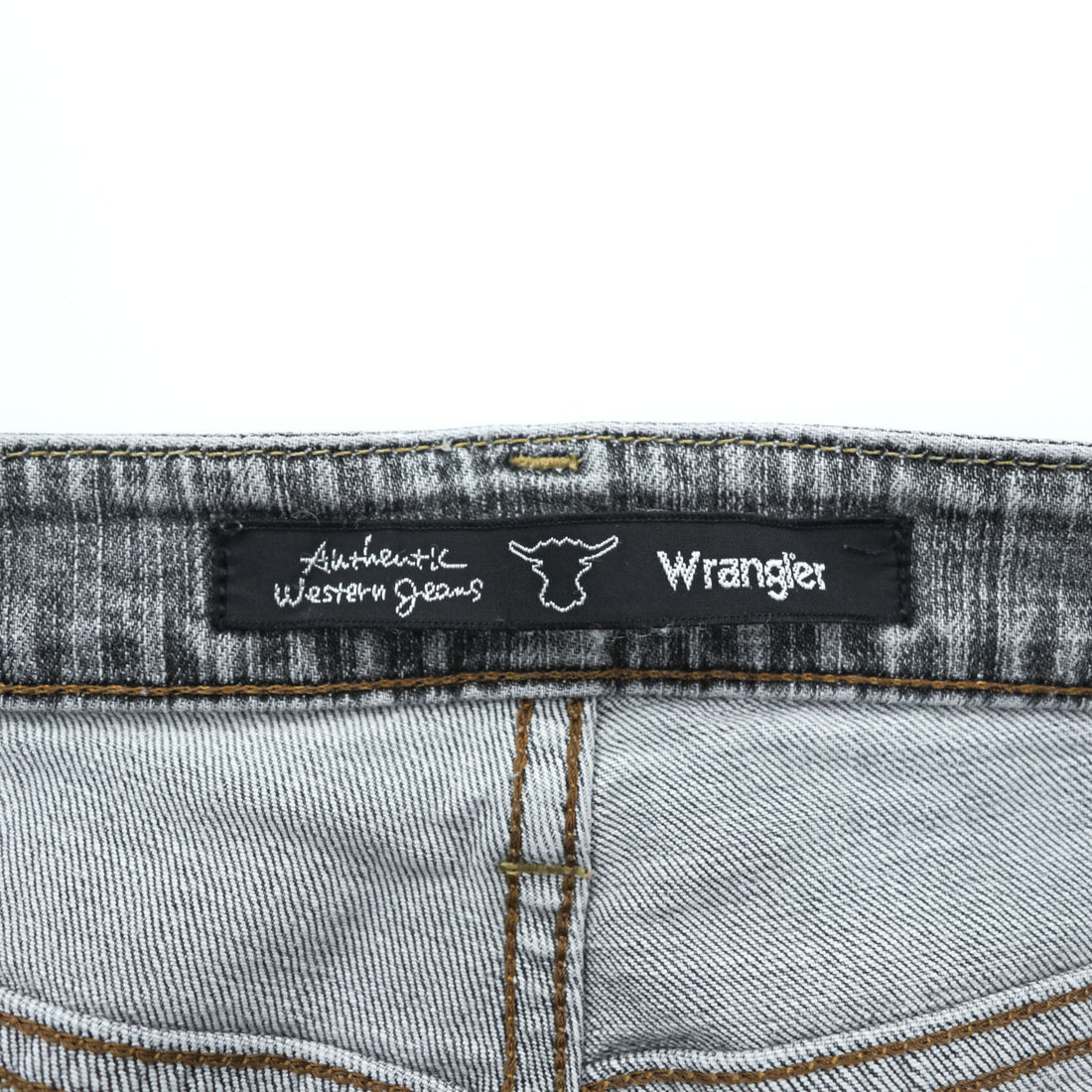 Wrangler ストレート デニムパンツ ジーンズ L グレー フェード ストレッチ W0433