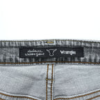 Wrangler ストレート デニムパンツ ジーンズ L グレー フェード ストレッチ W0433