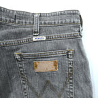 Wrangler ストレート デニムパンツ ジーンズ L グレー フェード ストレッチ W0433