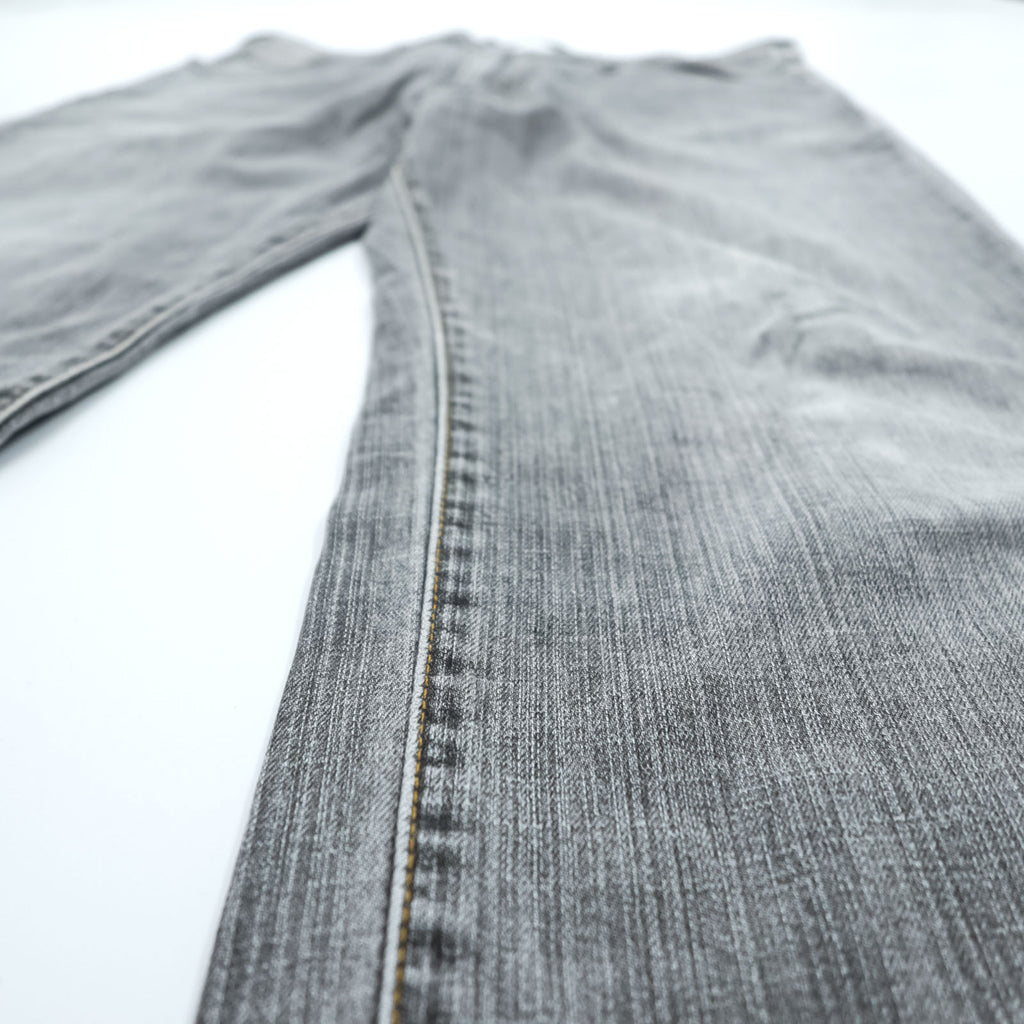Wrangler ストレート デニムパンツ ジーンズ L グレー フェード ストレッチ W0433