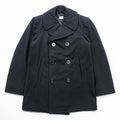 VINTAGE 90s US NAVY US Army Pea Coat L Black STERLINGWEAR OF BOSTON INC 8405-01-154-5789