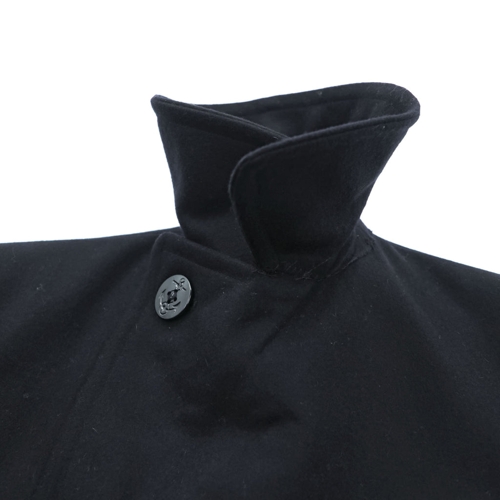 VINTAGE 90s US NAVY US Army Pea Coat L Black STERLINGWEAR OF BOSTON INC 8405-01-154-5789
