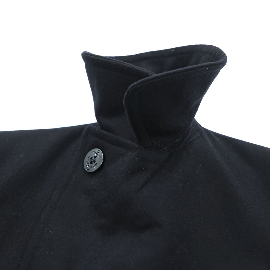 VINTAGE 90s US NAVY US Army Pea Coat L Black STERLINGWEAR OF BOSTON INC 8405-01-154-5789