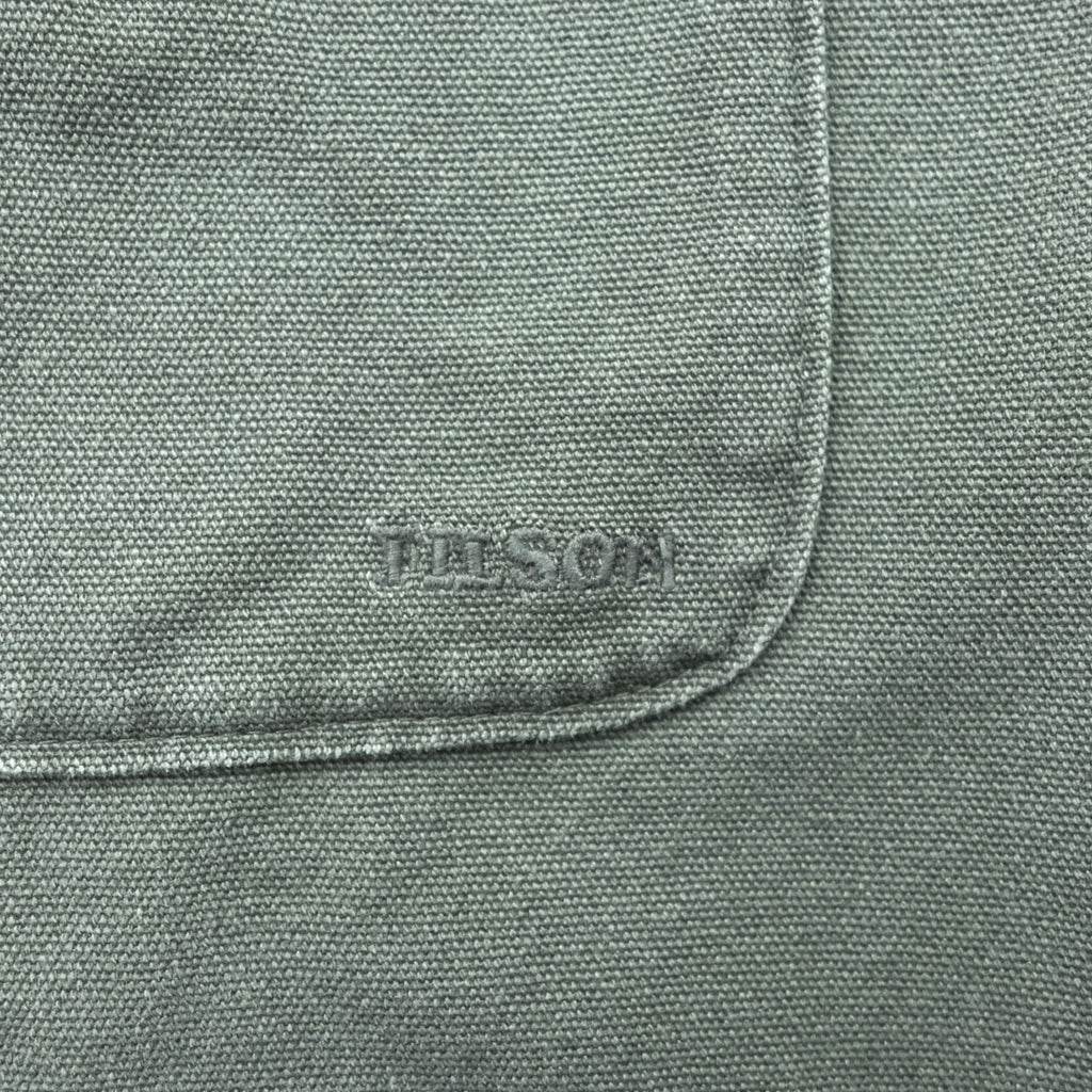 FILSON Duck Work Shirt, Size XL and up, Khaki, 12020