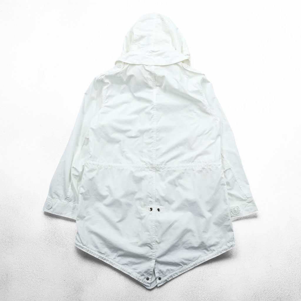 HOUSTON Japan Made M-65 Mod Parka L White Fishtail 5906M65