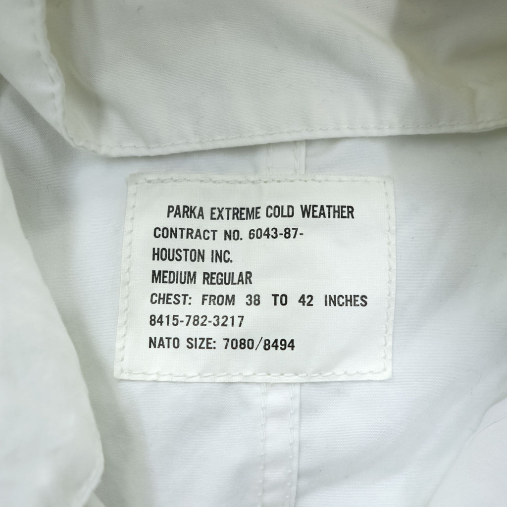 HOUSTON Japan Made M-65 Mod Parka L White Fishtail 5906M65